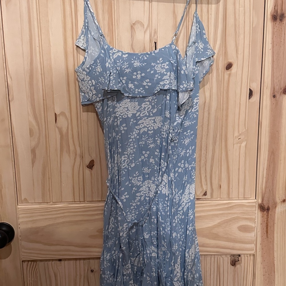 Denim and supple Ralph Lauren wrap dress - Picture 4 of 4